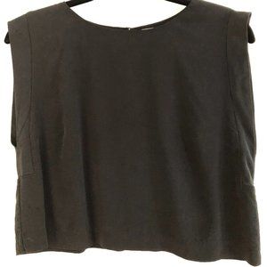 Grana Chinese Silk Sleeveless Tank - Black (M)